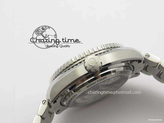 1218 Planet Ocean GMT 43.5mm V6F Goodplanet Orange Marker Blue Dial On SS Bracelet A ModernLook 8215